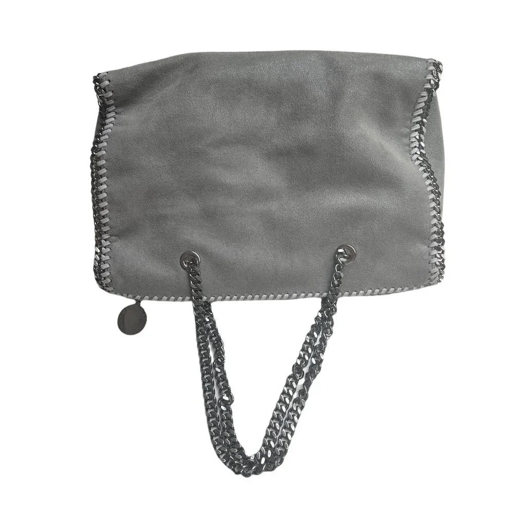 Stella McCartney Grey Vegan Suede Tote - Picture 9 of 11